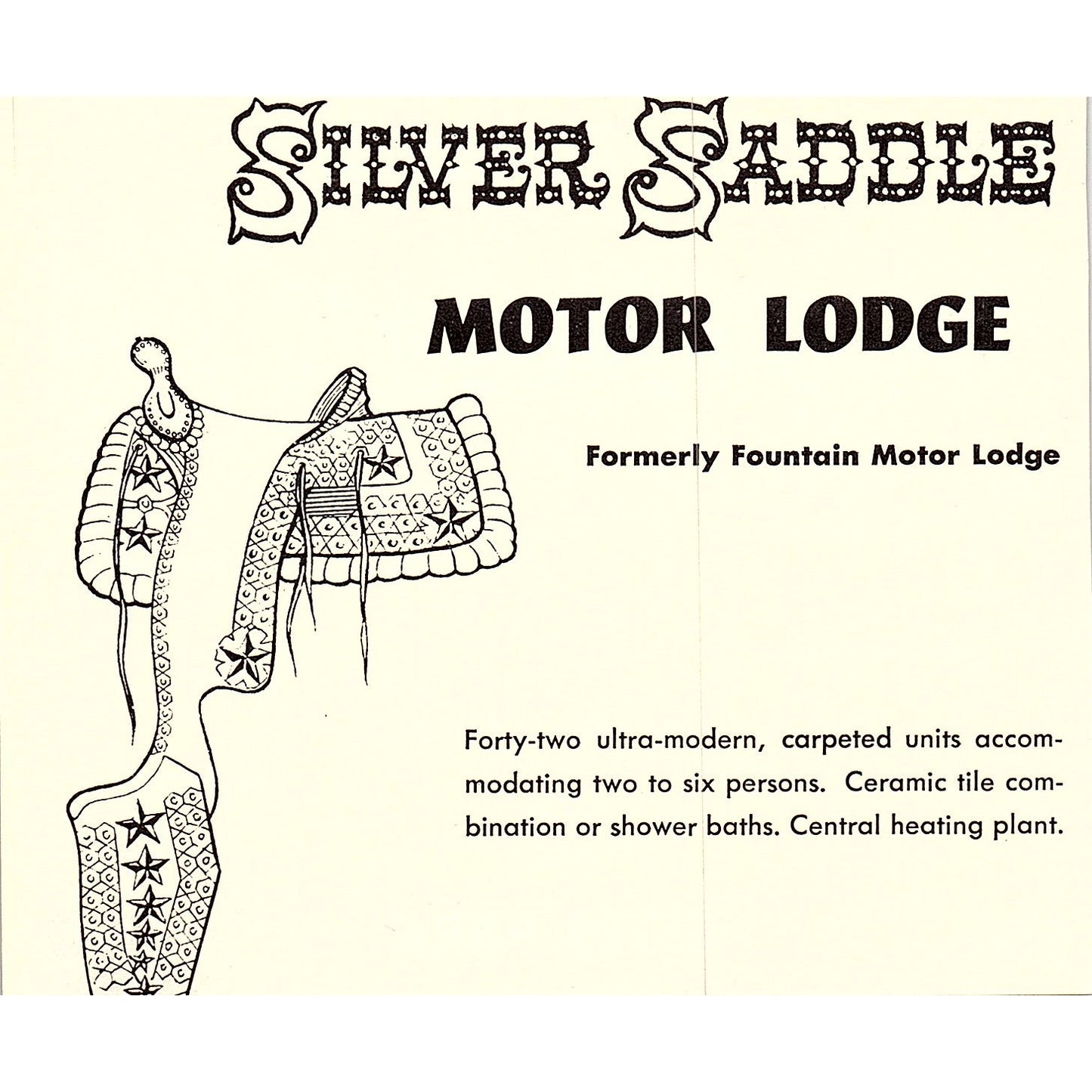 Saddle and Surrey Estes Park CO 1958 Ad AG1-H4