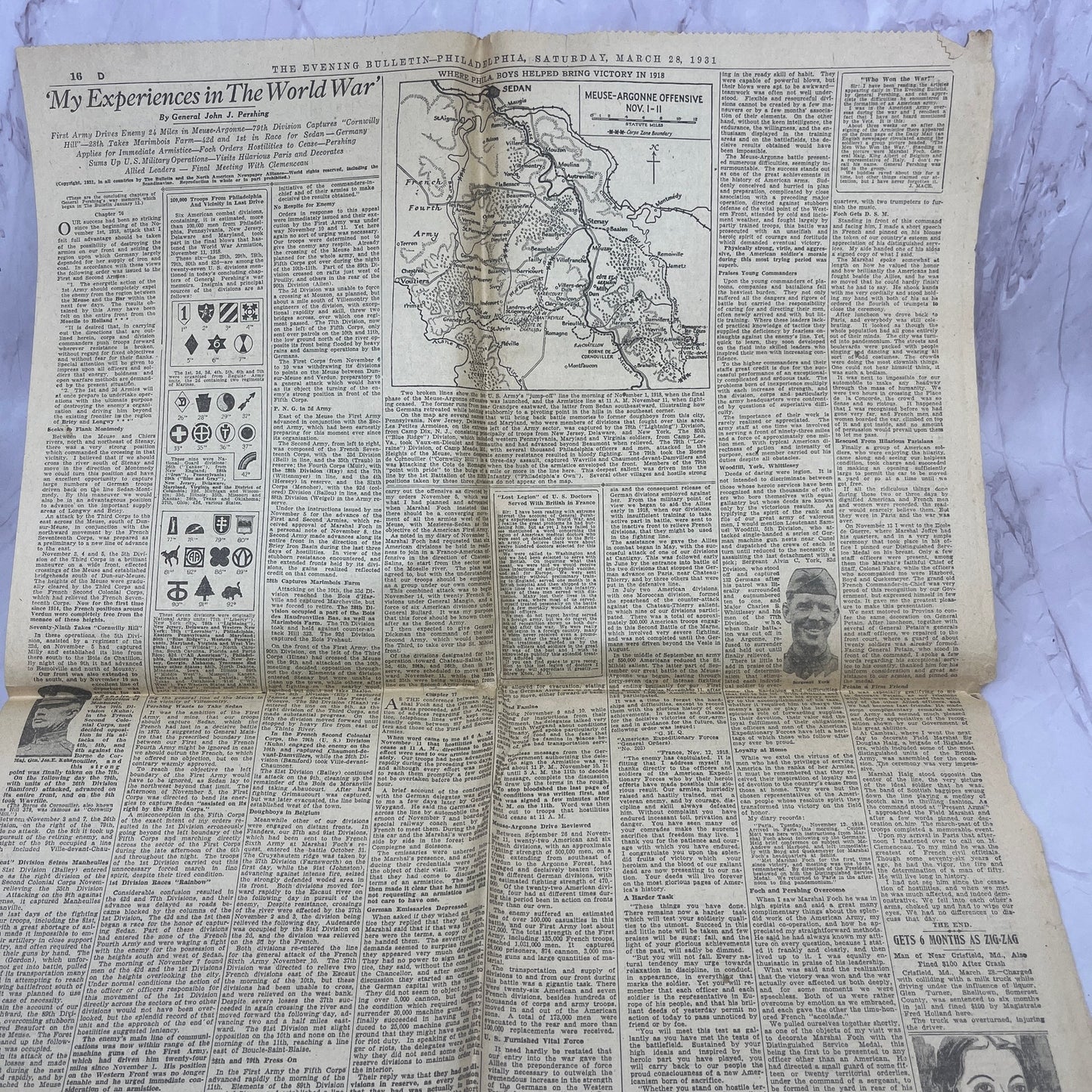 General Pershing - My Experiences in the World War 1936 Newspaper Articles V1-6