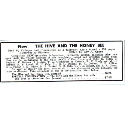 The Hive and Honey Bee Magazine 1964 Magazine Ad AB6-LB