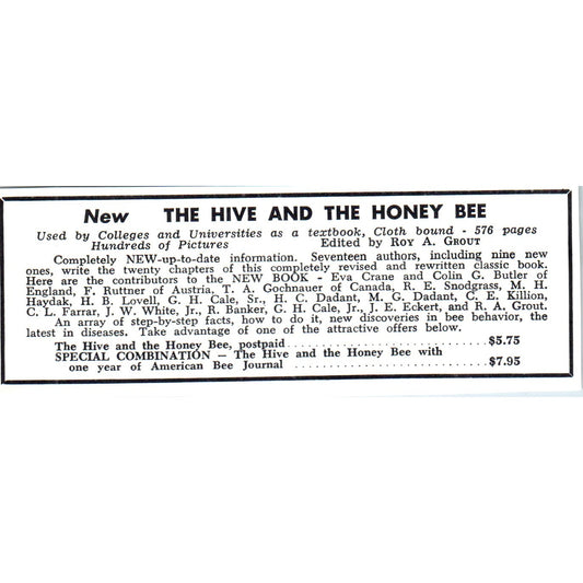 The Hive and Honey Bee Magazine 1964 Magazine Ad AB6-LB