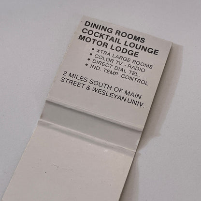 Monte Green Inn Middletown CT Vintage Matchbook Cover TB6-MB1-11