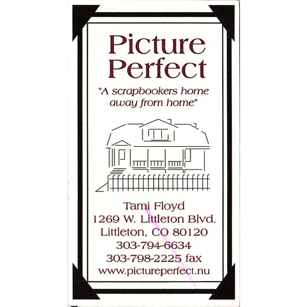 Tami Floyd Picture Perfect Littleton CO Vintage Business Card SC9-B11