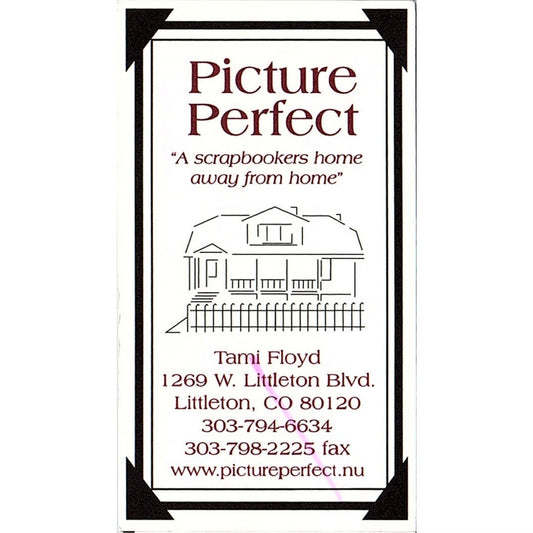 Tami Floyd Picture Perfect Littleton CO Vintage Business Card SC9-B11