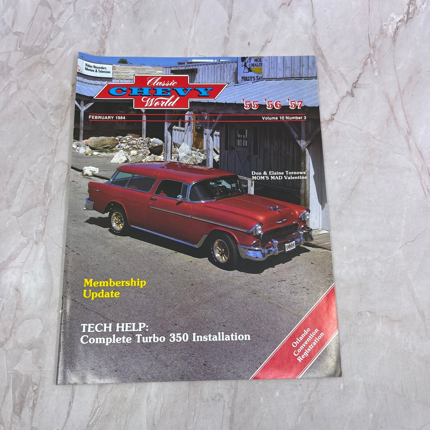 350 Turbo Installation - '55, '56, '57 Classic Chevy World Magazine Feb 1984 M29