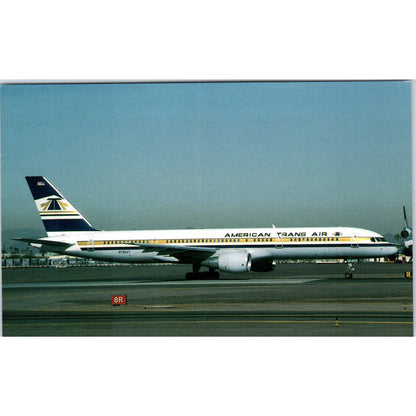 American Trans Air Boeing B-757-208 N755AT Vintage Postcard P4-5