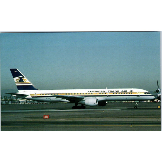American Trans Air Boeing B-757-208 N755AT Vintage Postcard P4-5