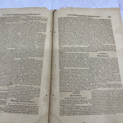 Baltimore Weekly Register May 2, 1812 Joan Eugene Leitensdorfer Bio AF9-5