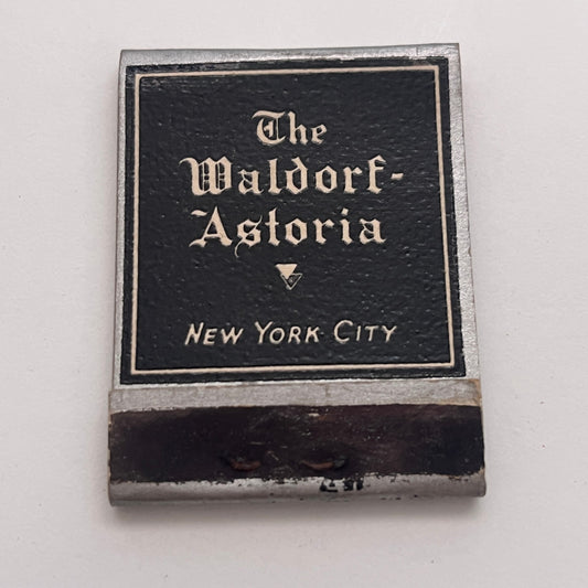 The Waldorf Astoria Hotel New York City Vintage Matchbook Cover TB8-MB-2