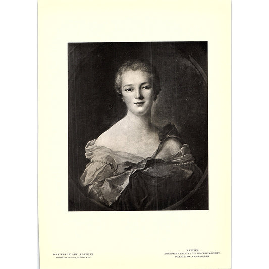 Louise-Henriette De Bourbon-Conti - Nattier - 1902 Litho Art Print AF4-11