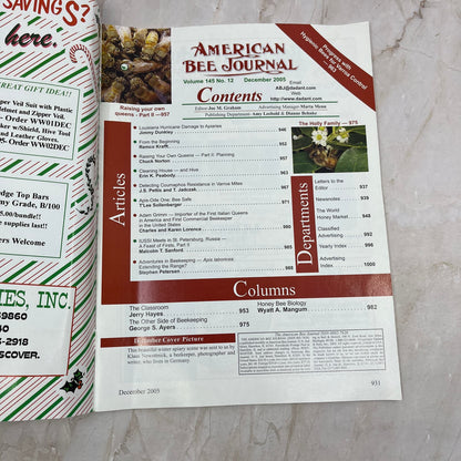 2005 Dec American Bee Journal Magazine Bees Beekeeping Honey M7