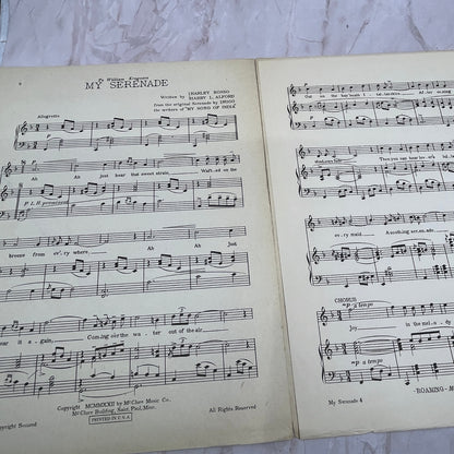 My Serenade Waltz Song Harley Rosso Harry L. Alford Antique Sheet Music Ti5