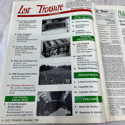 1990 Dec - Lost Treasure Magazine - Treasure Hunting Gold Prospecting M14