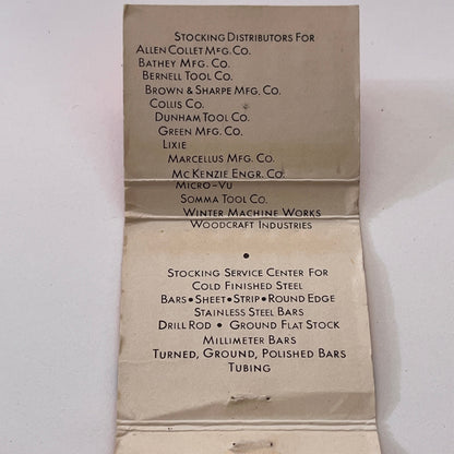 Ray H Morris & Co Morris Steel Service Wayne Steel Co Matchbook Cover TB6-MB1-9
