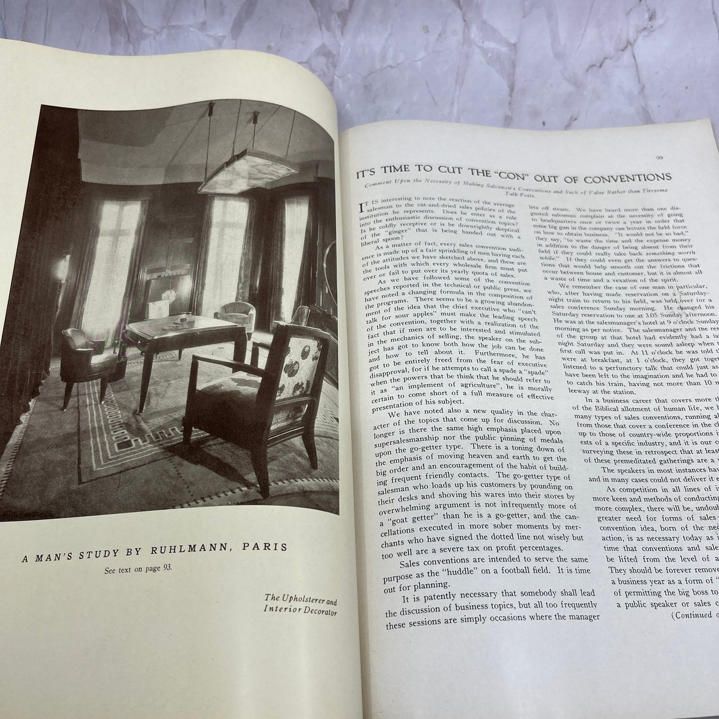 1929 The Upholsterer and Interior Decorator Handbook Magazine No.6 TK3
