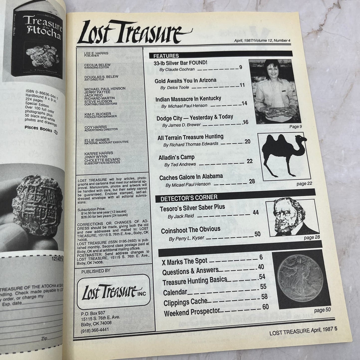 1987 April - Lost Treasure Magazine - Treasure Hunting Gold Prospecting M15