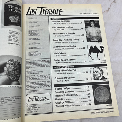 1987 April - Lost Treasure Magazine - Treasure Hunting Gold Prospecting M15