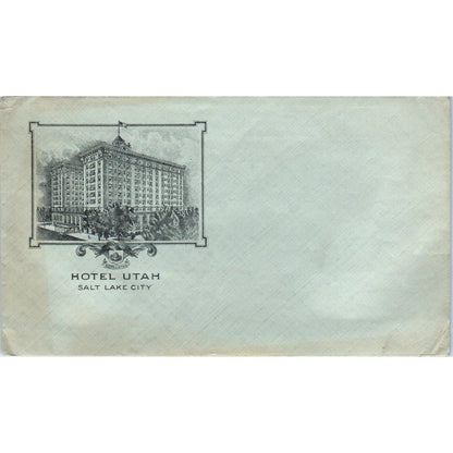 Early 1900s Hotel Utah Salt Lake City Envelope AE6