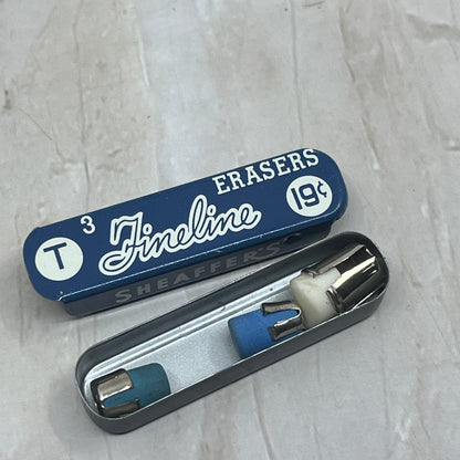 Vintage Sheaffer Fineline Mechanical Pencil Erasers T3 Metal Tin SB8