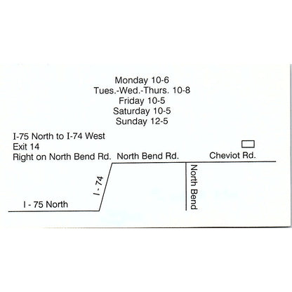 Scrapbook Sensation Pam Thie Cincinnati OH Vintage Business Card SC9-B10