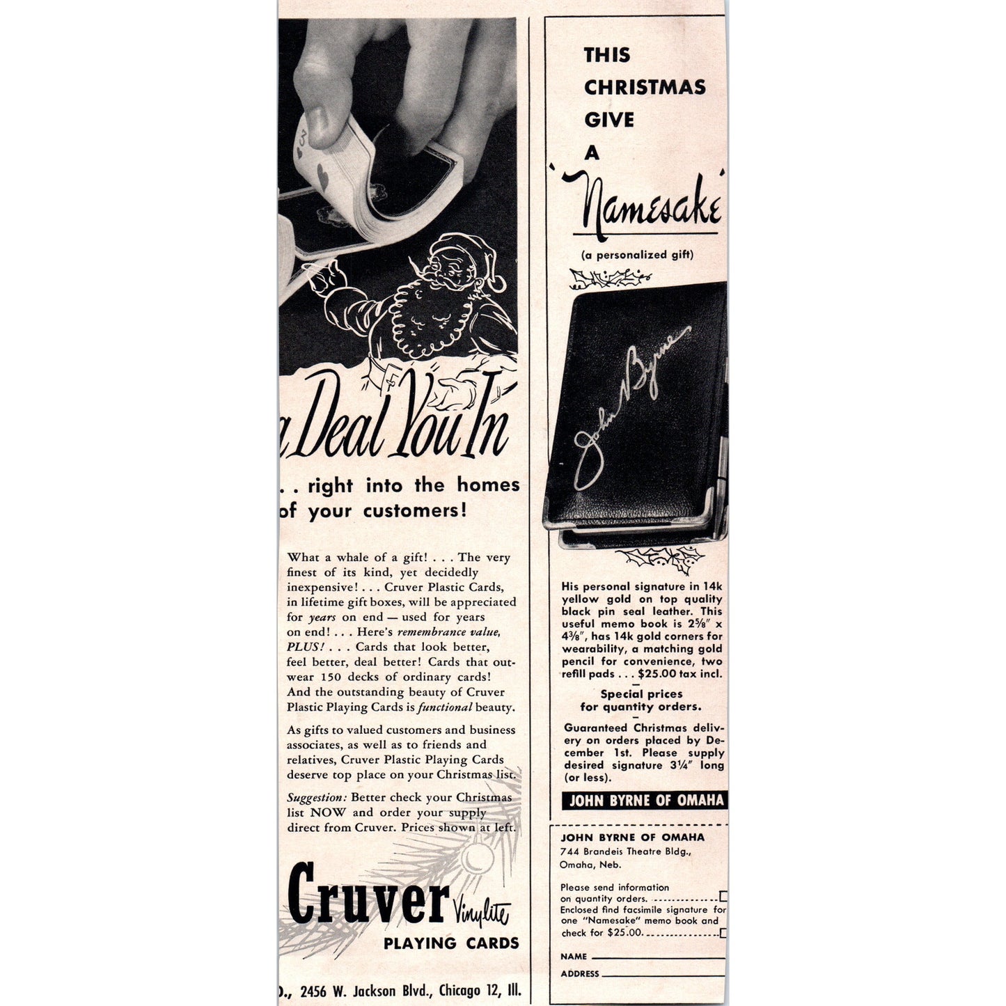 Ekco Products Company Christmas Gift Ideas Chicago 1951 Magazine Ad D17