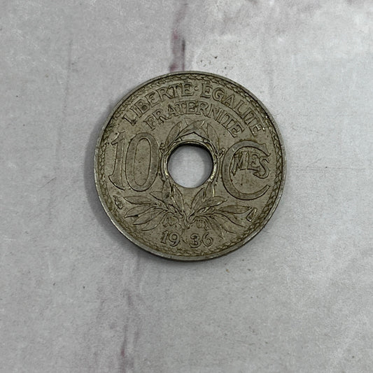 France 1935 10 Cmes Coin Liberte Egalite Fraternite SE2