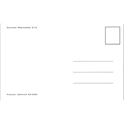 Finnair Convair CV-340 Vintage Postcard TG8-PC