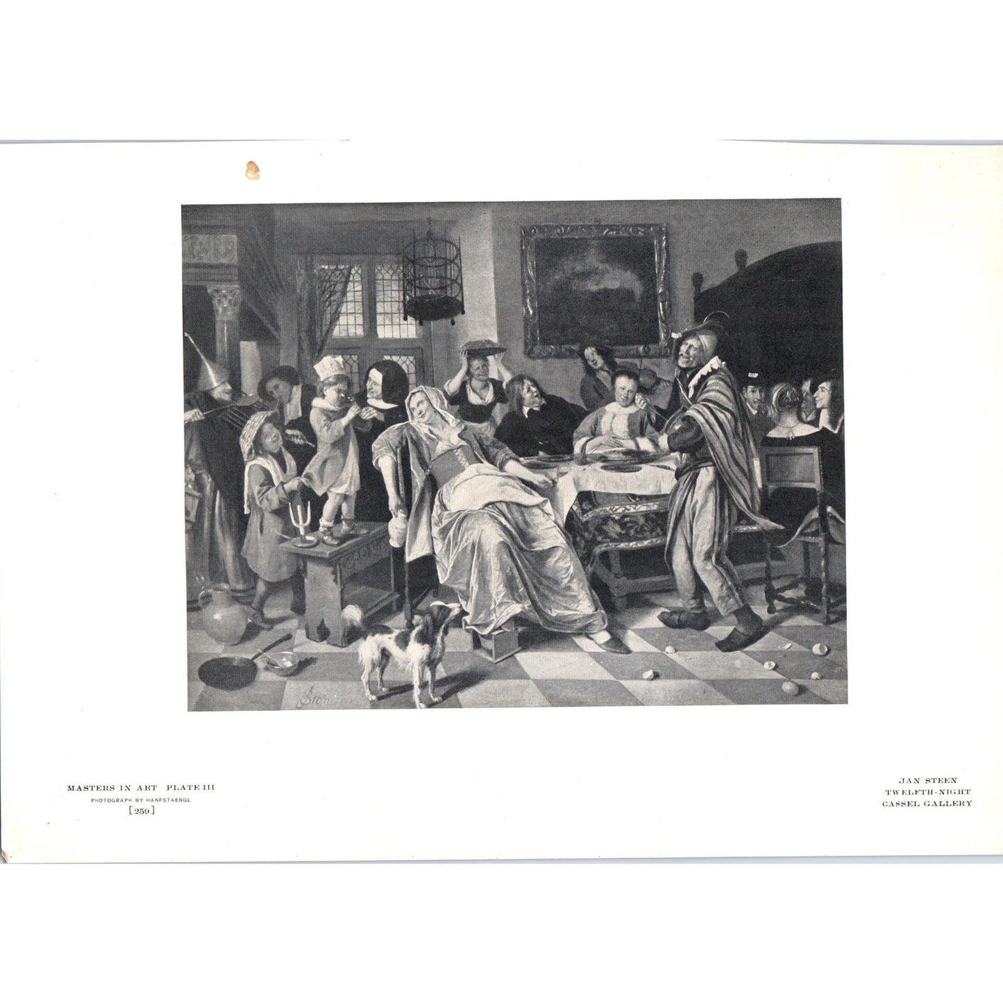 Twelfth Night - Jan Steen c1905 Art Print D13