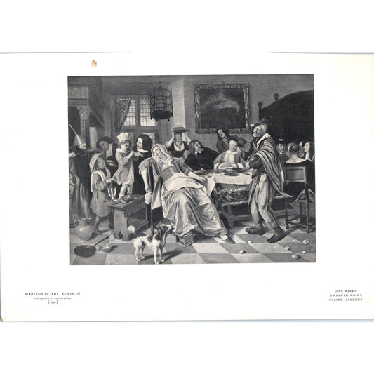 Twelfth Night - Jan Steen c1905 Art Print D13