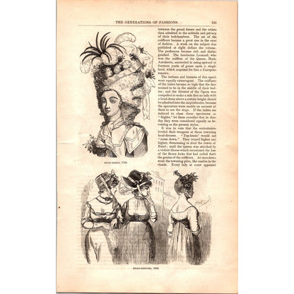 The Generations of Fashions - Ladies Fashion 7 Pages 1854 Article I19