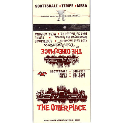 The Other Place Restaurant Scottsdale Tempe Mesa AZ Vintage Matchbook MM5-8
