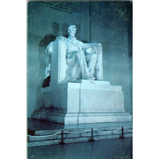 Lincoln Statue Daniel Chester French Vintage Postcard PE6