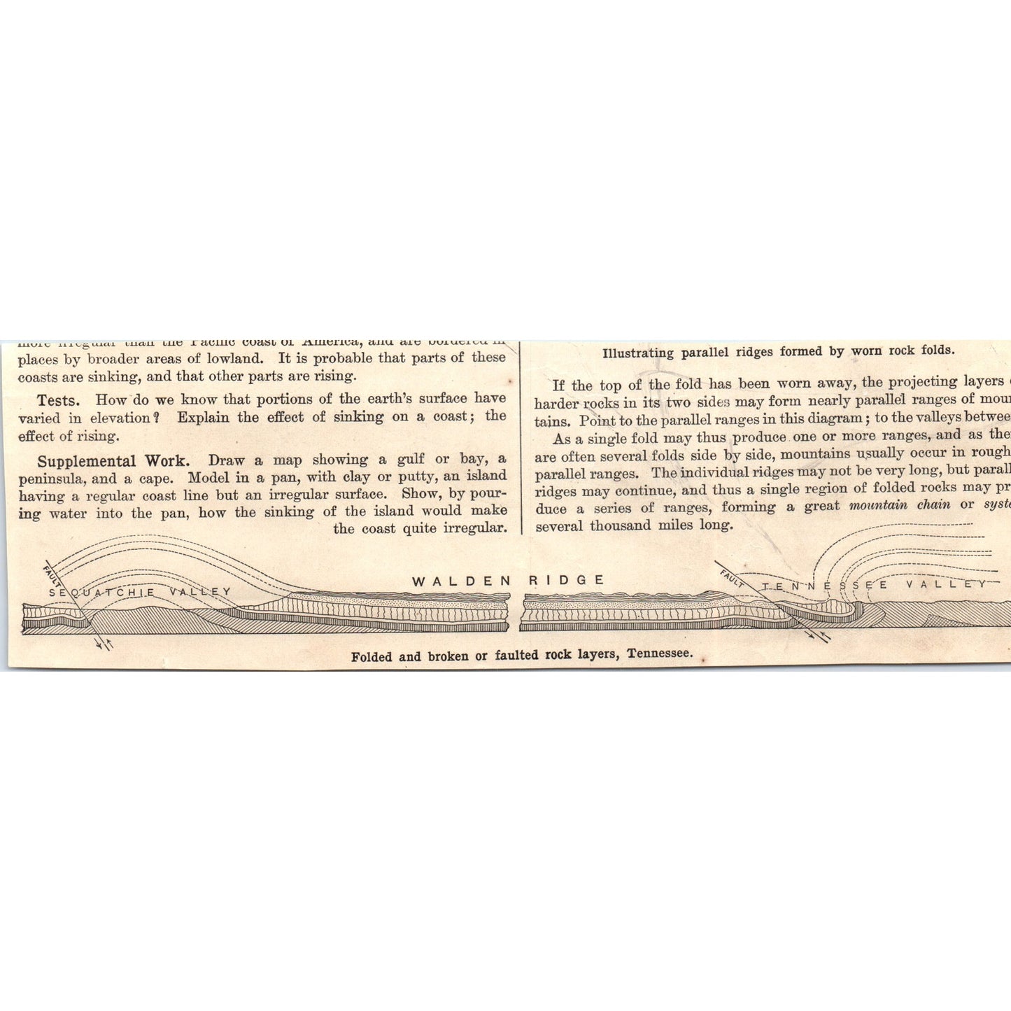 A Little Volcano in California 1901 Engraving AF2-A6