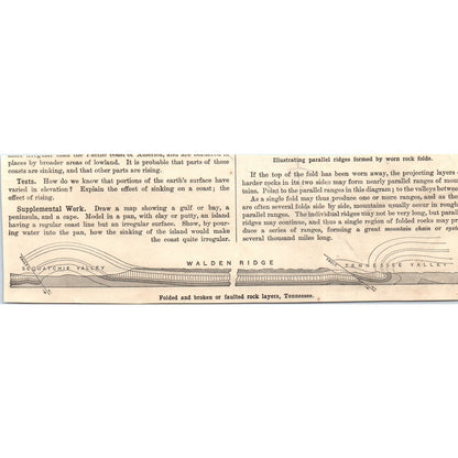 A Little Volcano in California 1901 Engraving AF2-A6