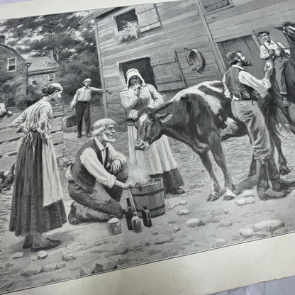 When a Red Coat is Embarrassing - Original 1904 A.B. Frost Art Print V14-3
