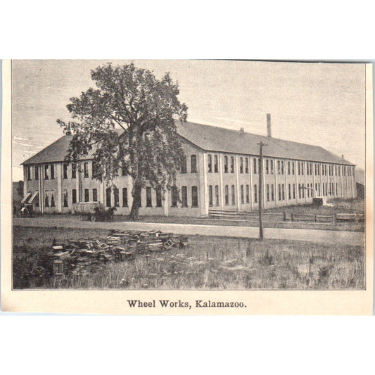 Wheel Works Kalamazoo Michigan 1901 Engraving AF2-A6