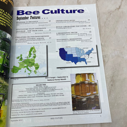 2018 Sep Bee Culture Magazine Magazine - Magazine of American Beekeeping M7