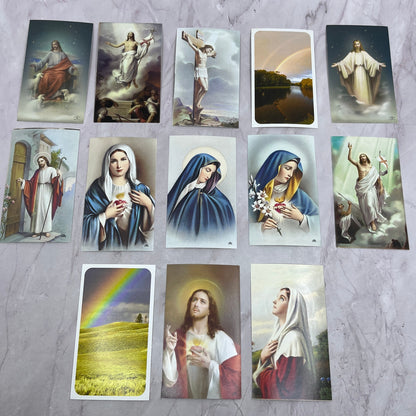 Vintage Lot of 13 Funeral Memorial Prayer Cards Adelaine Eschenbaum TH2-MI1