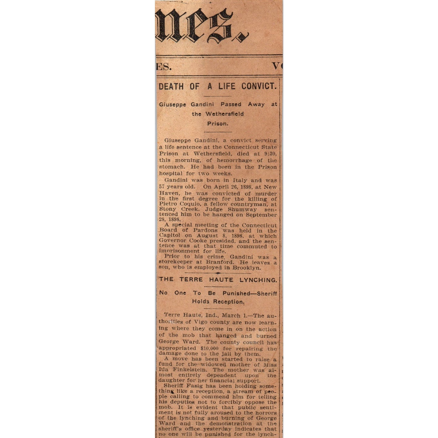 The Freeman-Church Co Clothiers Hartford 1901 Newspaper Ad AD8-H3