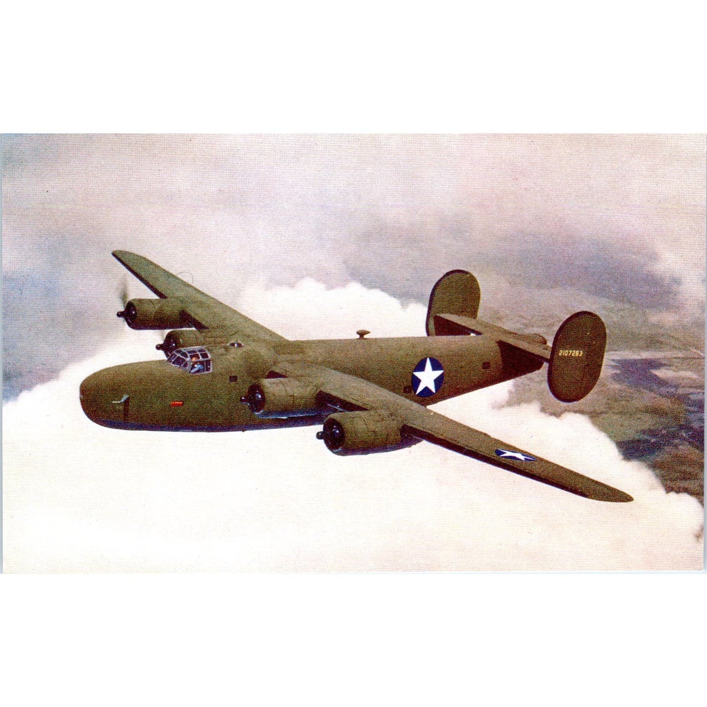 Liberator Express B-24D Bomber Vintage Postcard PC19