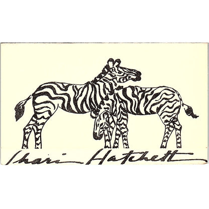 Shari Hatchett Acrylic Artist Sweeny Texas Vintage Business Card SE3-B11