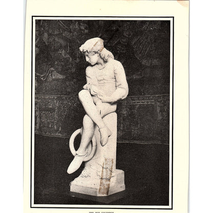 Christopher Columbus as a Boy Giulio Monteverde Vintage Print 6.5x8 V4