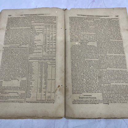 Baltimore Weekly Register May 2, 1812 Joan Eugene Leitensdorfer Bio AF9-5