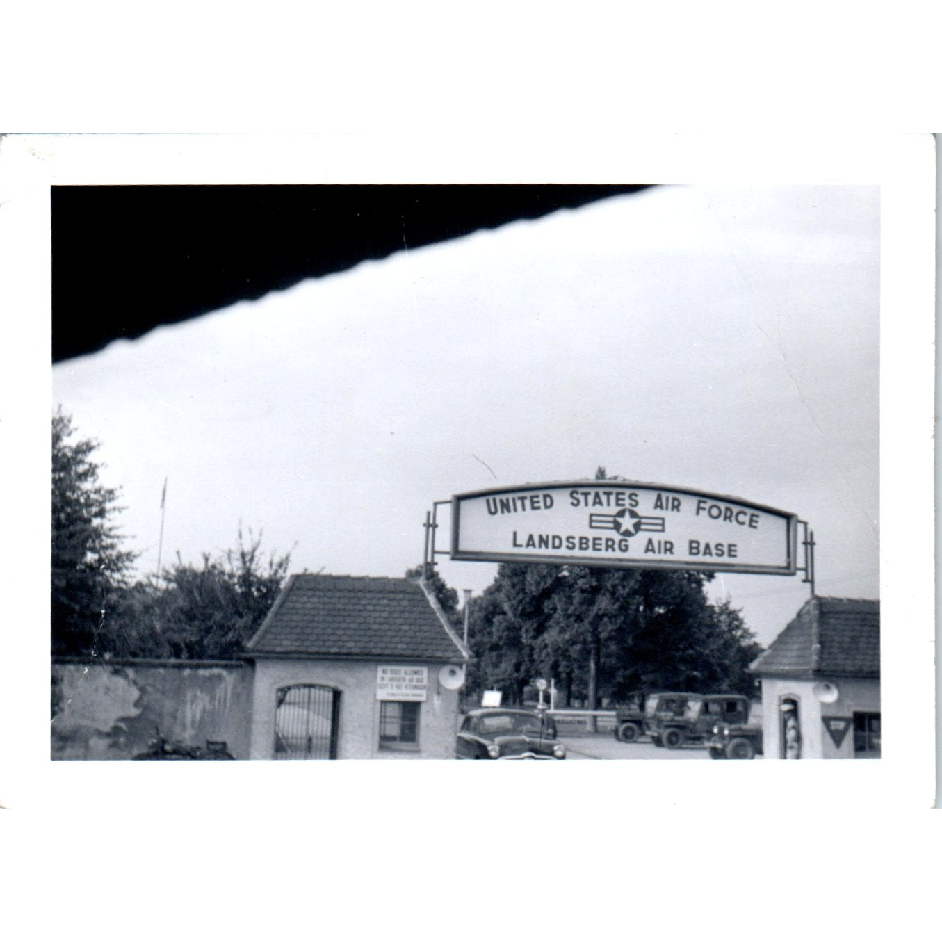 United States Air Force Landsberg Air Base Entrance c1954 Army Photo AF1-AP1
