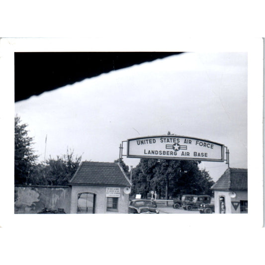 United States Air Force Landsberg Air Base Entrance c1954 Army Photo AF1-AP1