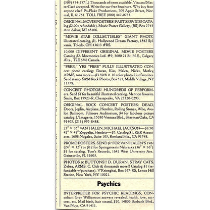 Carvin Catalog Escondido CA 1984 Ad AF8-H1