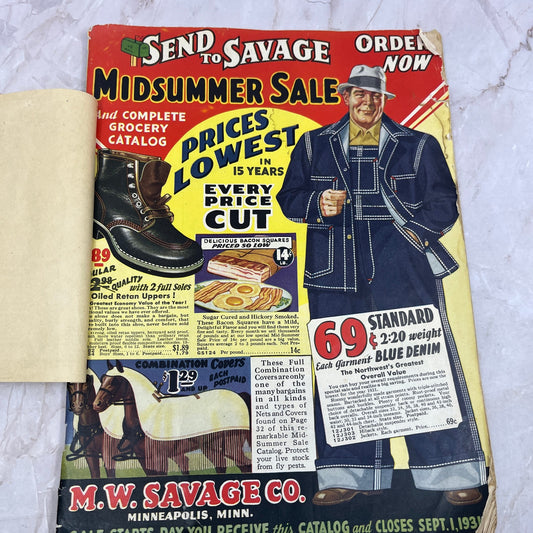 1931 M.W. Savage Co. Minneapolis MN Mid Summer Sale Catalog L4-2