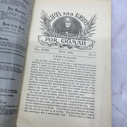 A Home in Heaven W.B. Capron 1889 May Life & Light for Women Magazine TH2-BO1