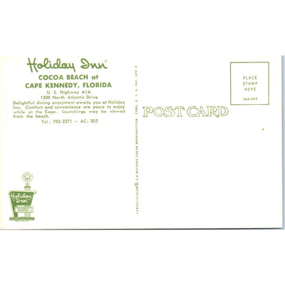 Holiday Inn Cocoa Beach Cape Kennedy Florida Vintage Postcard PE4