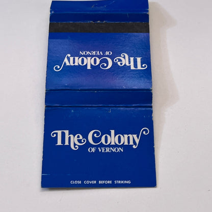 The Colony of Vernon Vintage Matchbook Cover TB6-MB1-11