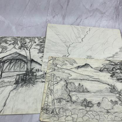 1940s Lot of Art Student Sketch & Studies Winifred Schutsky Pratt Institute TC5